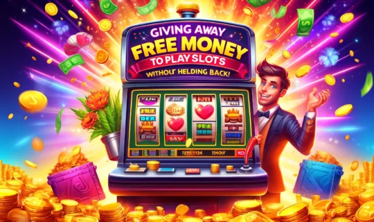 Giving away free money to play slots without holding back